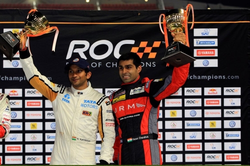 Race of Champions podium